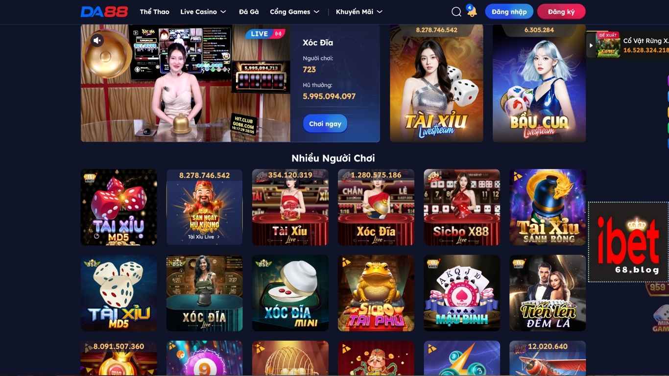 Ibet68 đánh giá những điểm mạnh của DA88