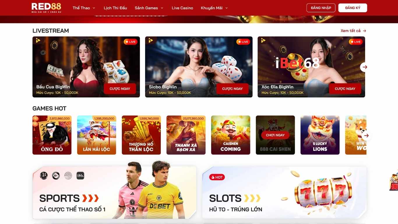Cùng Ibet68 cập nhật game đổi thưởng Red88 #1 2026 
